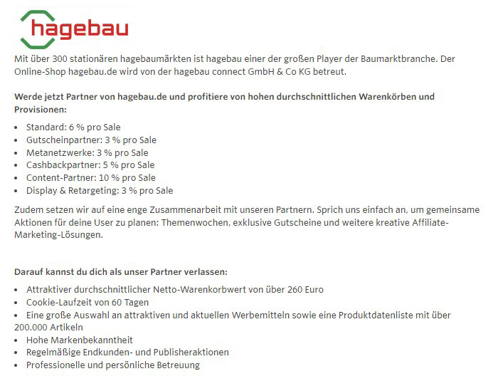 Partnerprogramm Statistiken