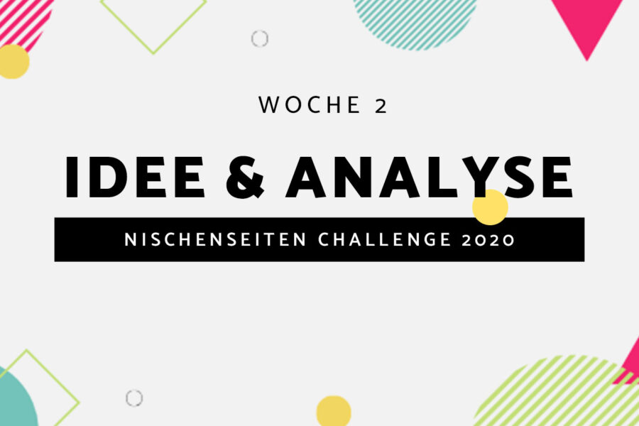#2 – Nischenseiten Challenge 2020 // Idee & Analyse