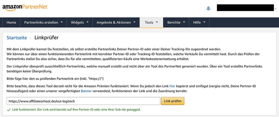 Linkprüfer Amazon