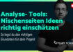 Analyse: wie gut ist deine Nischenseiten Idee tatsächlich?