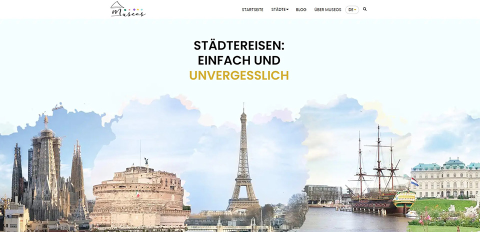 Museos Website Screenshot