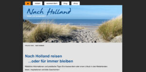 Nach Holland Website Screenshot