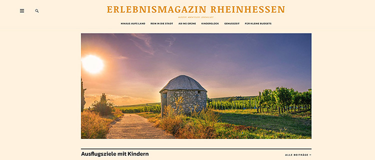 Rheinhessen Website Screenshot