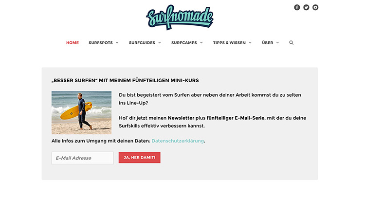 Surfnomade Screenshot