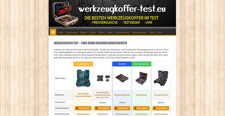 werkezugkoffertes screenshot