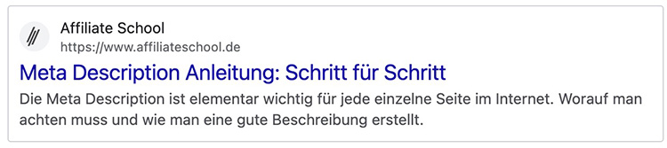 Meta Beschreibung Definition