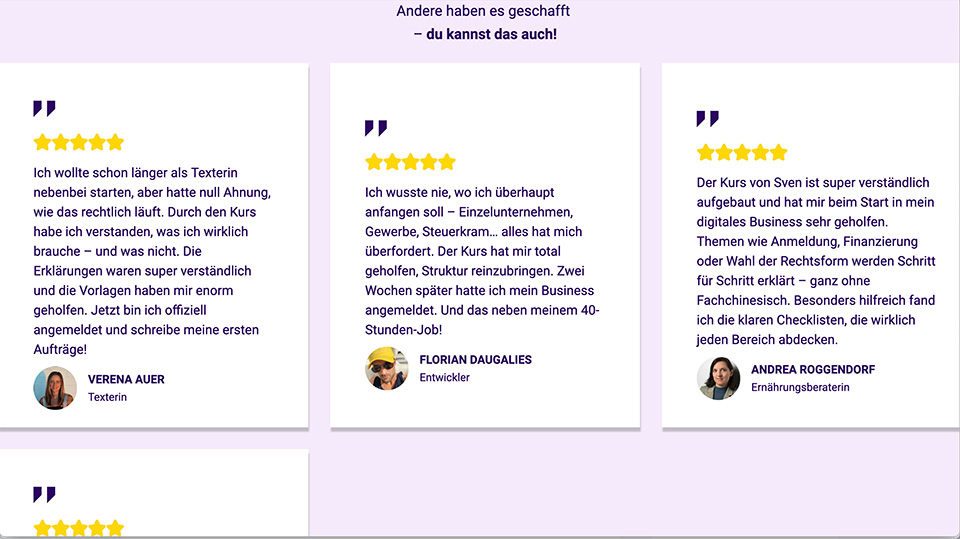 Testimonials