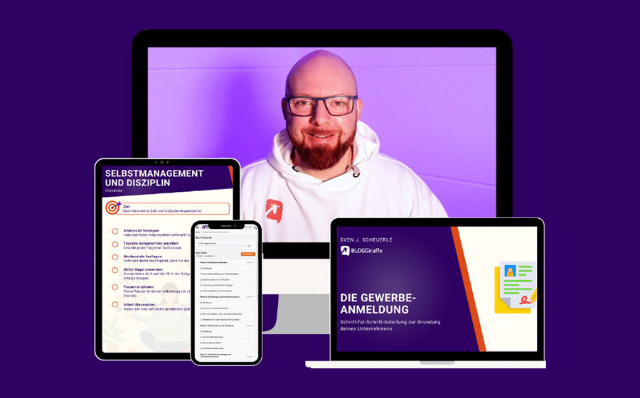 Digitales Einzelunternehmen gründen – Der Kurs im Überblick